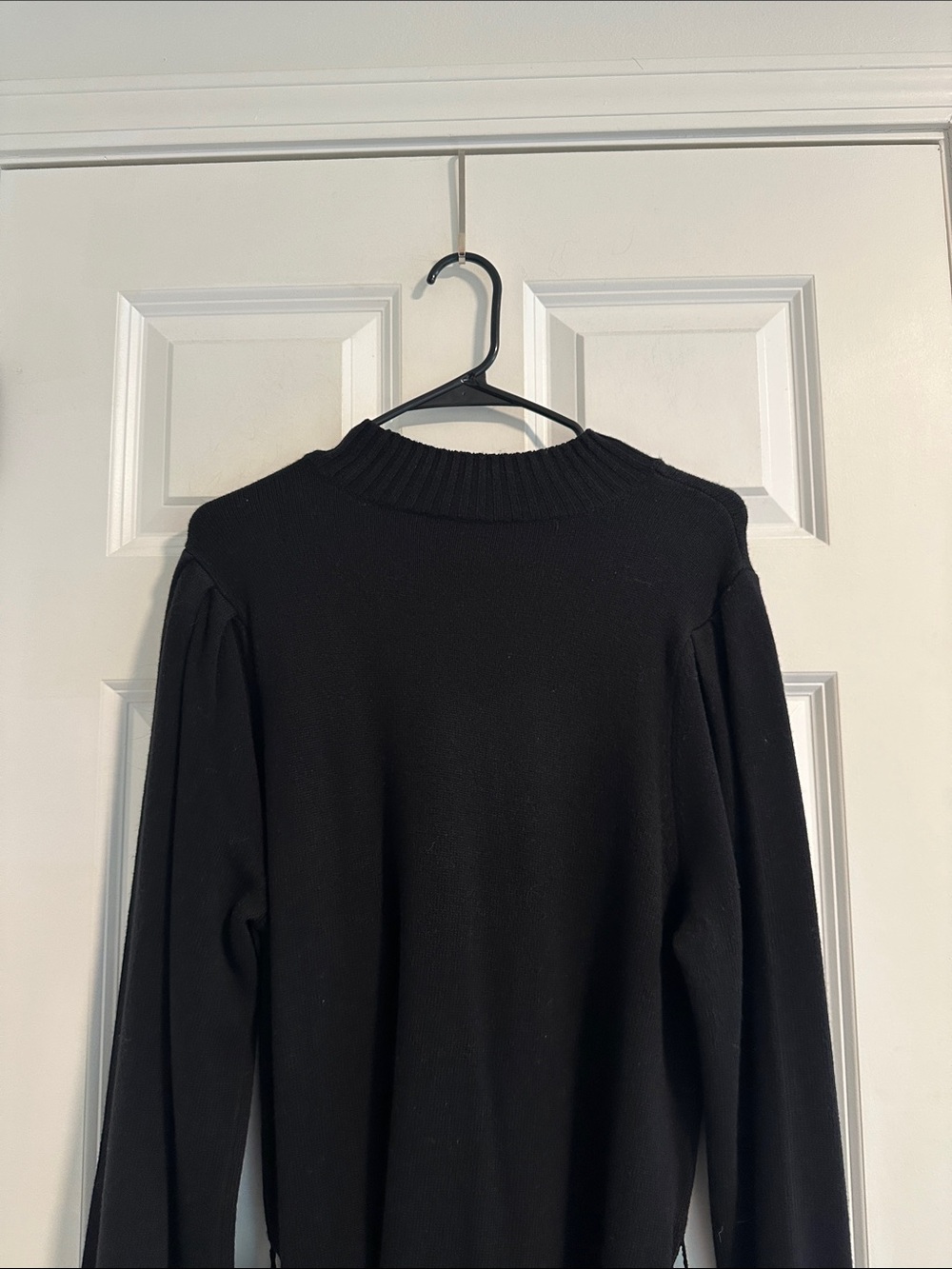 EUC Paige Julita Long Sleeve Wool Sweater Dress in Black size L - Picture 11 of 12